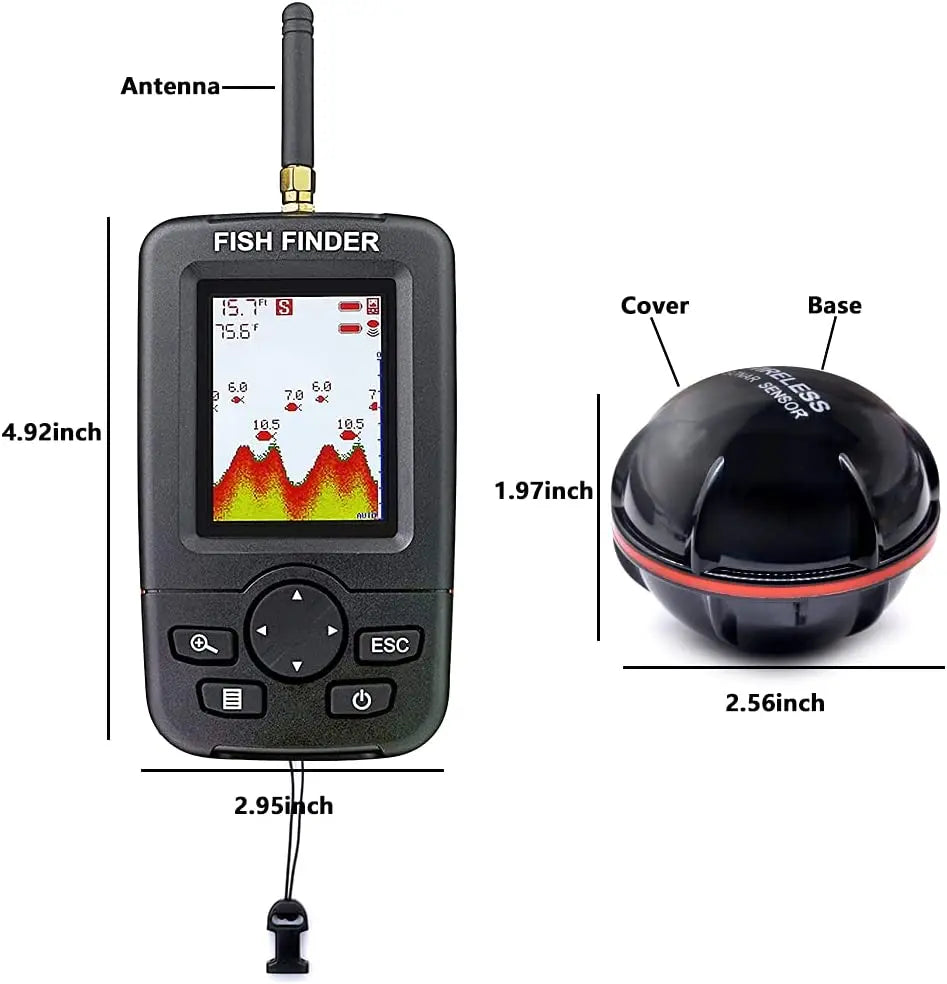 Wireless Sonar Fishing Alert and Underwater Echo Sounder Portable Fish Finder